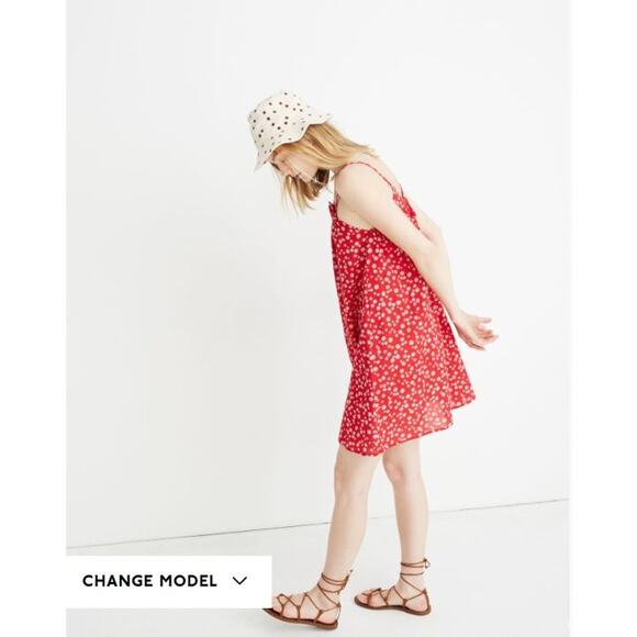 Madewell Ruffle-Neck Cover-Up Mini Dress - Size L - Picture 3 of 7